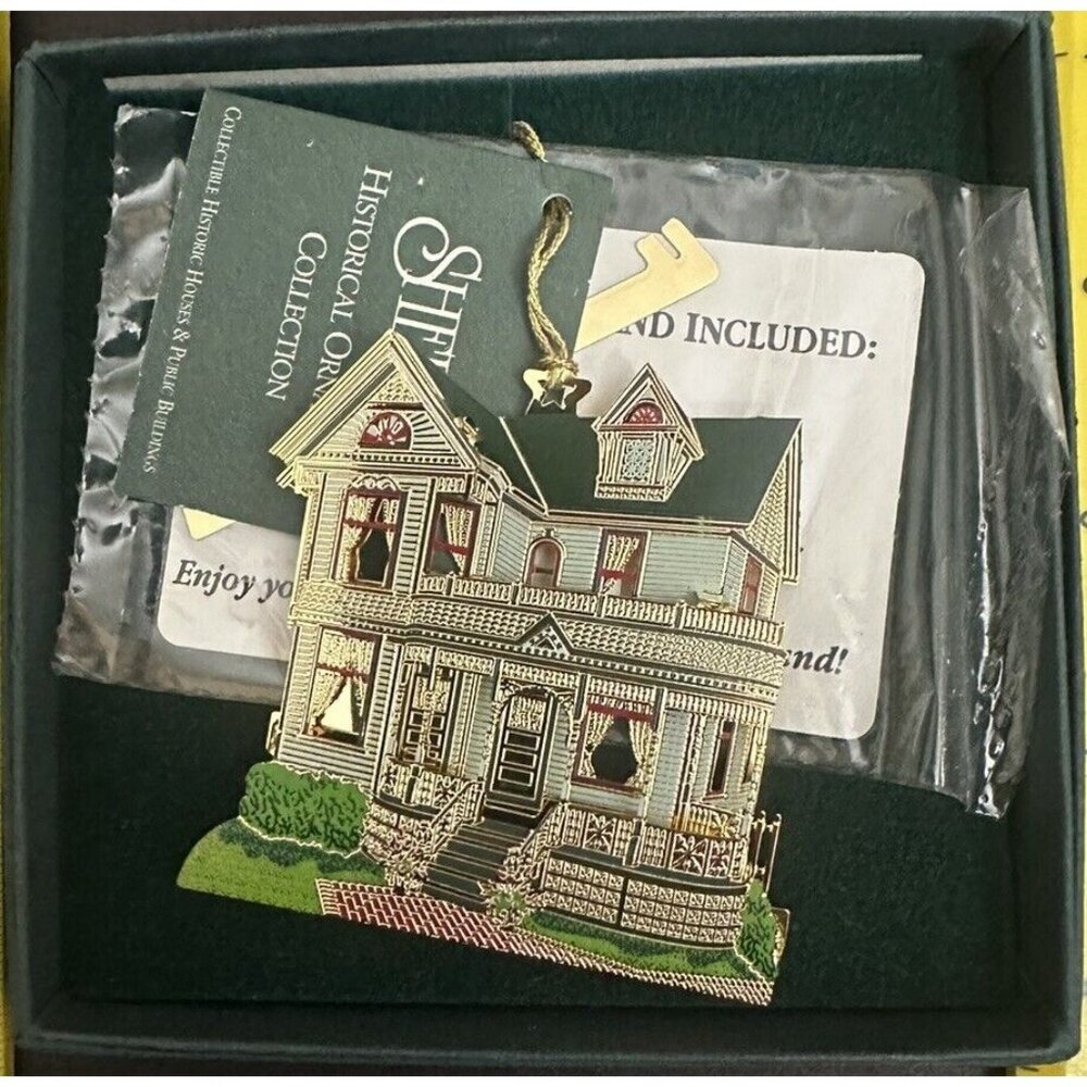 Rare‎ Sheila's Historical Ornament Collection Tinker Toy House - Howell MI Boxed